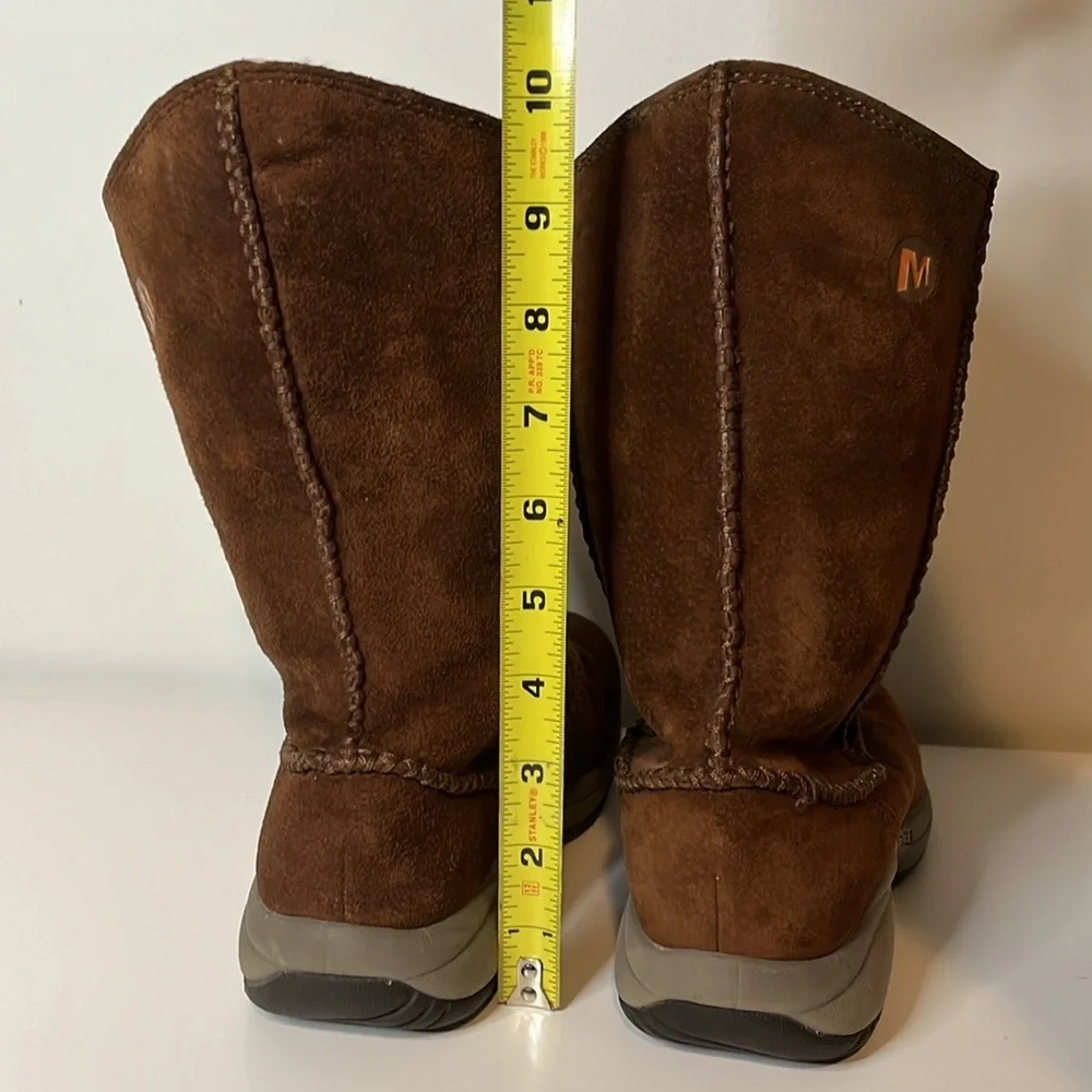 Merrell Womens Primo Stitch High Sherpa‎ Lined Boots in Chestnut Womens Size 6